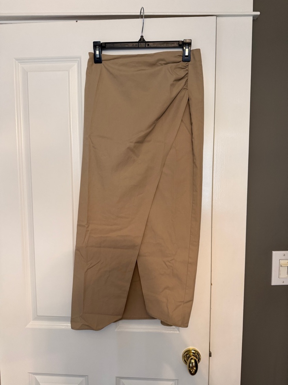ZARA  Wrap-Front Midi Skirt size S new with tags